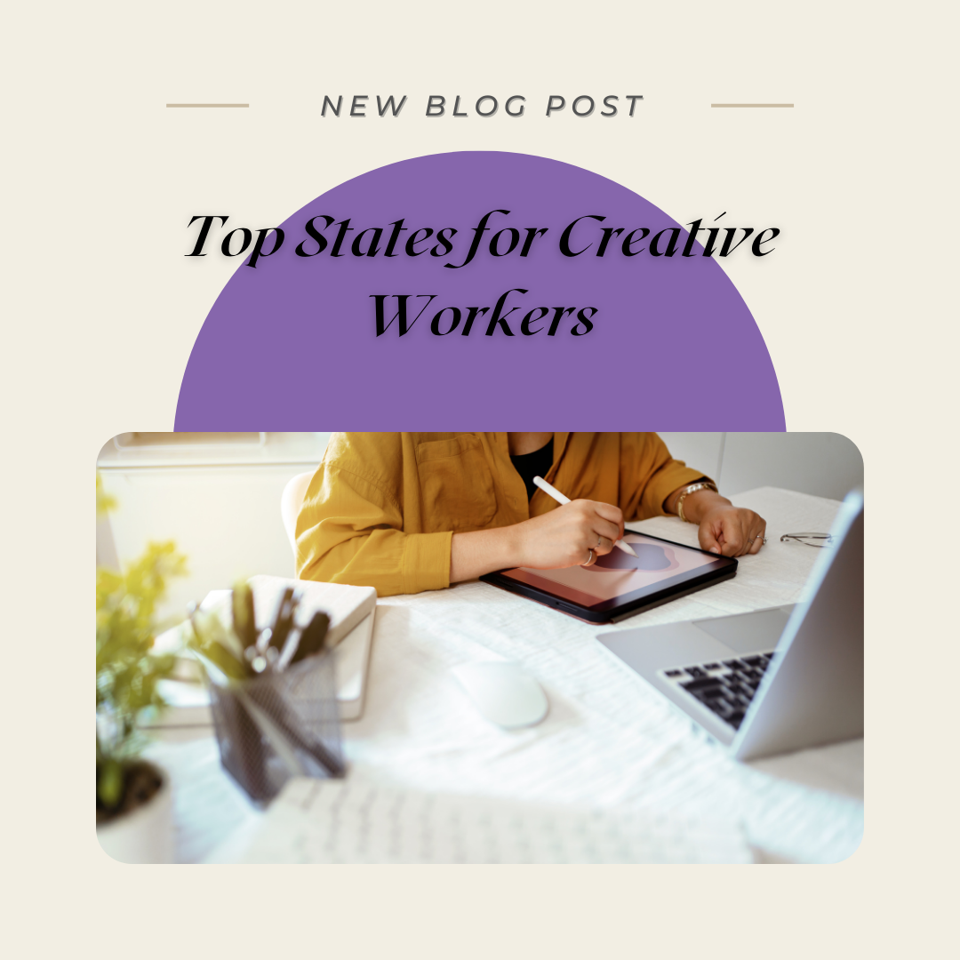 Top States for Creative Workers