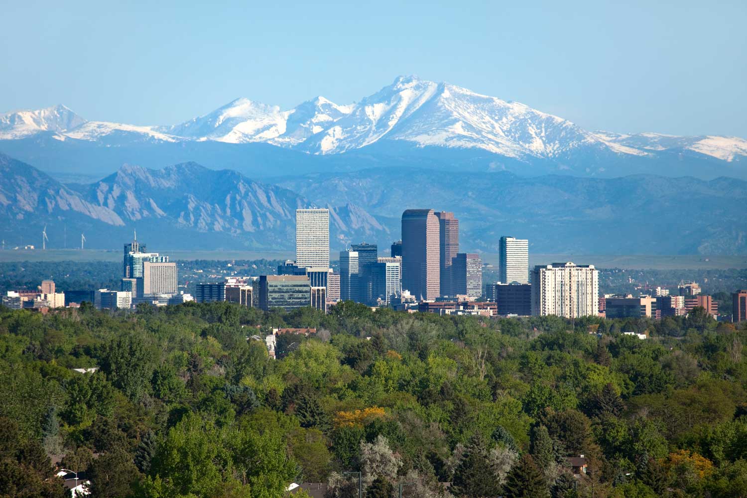Image of Denver Colorado City Skyline