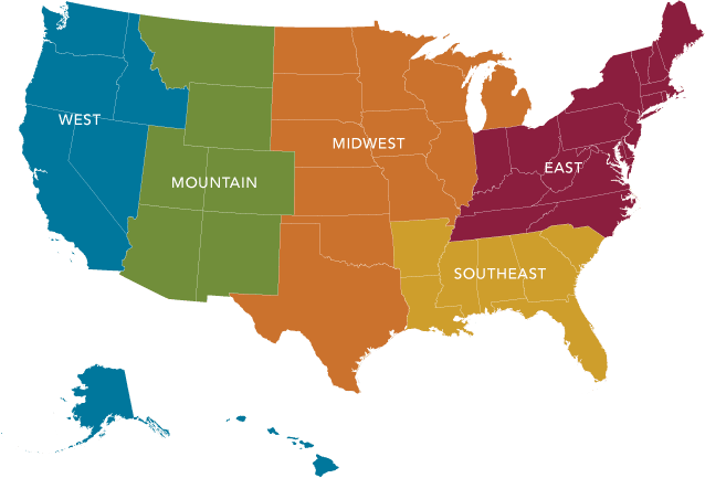 united_states-map-regions - Scion Staffing