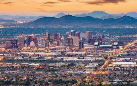 staffing phoenix, view of the city